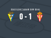 希洪体育1-0加的斯，巴勃罗-加西亚绝杀