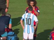 Archivo VAR: Cucurelli only slightly covered his mouth; Messi's complaint was rejected by the referee.