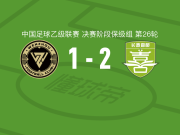 长春喜都2-1逆转温州，王淞破门