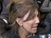 Argentine player's family members returned home for an interview; Paredes' mother became emotional and choked up at one point.