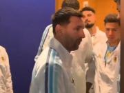 Messi's pre-match pep talk has surfaced: Forget everything else, let's just focus on playing football.