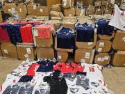 British police seized a large quantity of counterfeit jerseys during the World Cup and warned that the jerseys are highly flammable.