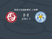 点球大战沃金6-5莱斯特城U21