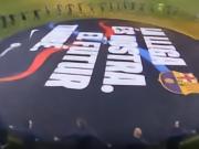 生命之歌，巴萨球员和球迷赛后全场大合唱《Viva la Vida》