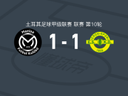 马尼萨1-1埃罗克体育，阿达-伊比克打破僵局，坎加扳平
