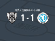 山谷独立女足1-1贝尔格拉诺女足，阿莱德斯-帕斯先拔头筹，K. Páez扳平