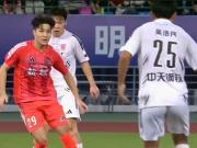 苏超半决赛首回合盐城队0-0常州队，王宏宇劲射中楣
