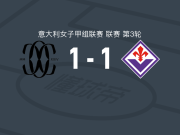 科莫女足1-1佛罗伦萨女足，奥马尔斯多蒂尔首开记录，贝格森扳平