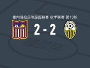卡拉沃沃2-2塔奇拉竞技，埃里克-拉米雷斯两球，弗兰科-普罗文扎诺建功