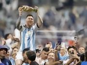 The Ballon d'Or official website states that only Messi can break the 70-year-old "World Cup curse".