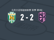 喀尔巴阡2-2杜纳伊夫齐，阿尔乔姆-科扎克破门，阿尔卡因救主