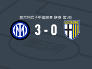 国际米兰女足3-0大胜帕尔马女足，坎比亚吉、维尔赫亚尔姆斯多蒂尔破门