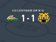 机车基辅1-1切尔尼夫，Bogdan Mordas破门，法特耶夫扳平