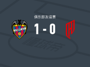 莱万特1-0胡拜尔库迪西亚，帕科-科尔特斯打进全场唯一进球