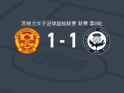 马瑟韦尔女足1-1帕尔蒂克蓟花女足，露西-罗纳德打破僵局，蕾切尔-唐纳森扳平