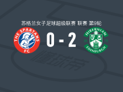 希伯尼安女足2-0爱丁堡斯巴达人女足，科尔维尔破门，斯卡莉特-赫伦锦上添花