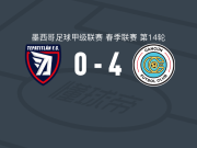 坎昆4-0大胜帕蒂特兰德莫雷洛斯，何塞-罗德里格斯帽子戏法，蒂亚戈-希赫纳破门