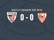 毕尔巴鄂竞技女足0-0塞维利亚女足，双方鏖战90分钟未分胜负
