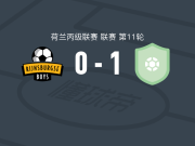 RKAV沃伦丹1-0莱茵斯堡男孩，Stef Schokker助球队取胜