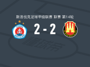布拉迪斯拉发B队2-2国际巴迪斯拉华，莱奥-霍夫施泰特破门，伊万-贝蒂克扳平