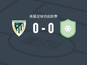 阿格罗蒂科斯0-0迪亚哥拉斯亚斯，双方互有攻守