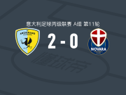 阿尔齐尼亚诺2-0诺瓦拉，南尼建功，Jacopo Romio锁定胜局