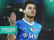 官方：那不勒斯中场韦尔加拉当选意甲2月最佳U23球员