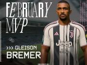 尤文官方：布雷默当选队内2月最佳球员