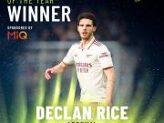 官方：赖斯当选伦敦足球奖年度最佳球员；塔帅当选年度最佳主帅