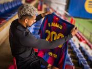 阿劳霍：为巴萨出战200场是梦想成真，经历困难后会更加珍惜