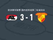 阿尔克马尔U19 3-1逆转哥兹塔比U19，沙瓦雷洛-赫林斯梅开二度，安波福建功