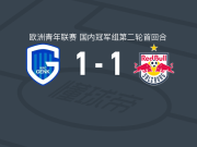 亨克U19 1-1萨尔茨堡红牛U19，格鲁津斯卡斯打破僵局，蒂努斯-莫尔塔默扳平