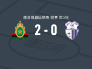 拉巴特皇家武装2-0丹吉尔，优素福-法赫利破门，阿卜杜勒法塔赫-哈德拉夫锁定胜局