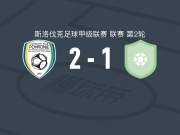 波罗尼2-1波瓦兹斯卡，Jakub Michlik、Marek Kuzma破门
