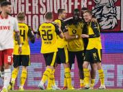 半场：多特1-0科隆，拜尔助攻吉拉西破门，辛普森-普西染红