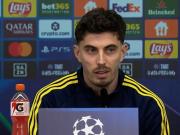  哈弗茨：我现在身体状态很好；哲凯赖什这个赛季表现非常好