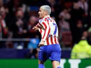  打进生涯欧冠第45球，格列兹曼超德罗巴升至历史射手榜第19位