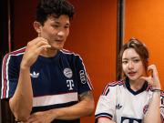 技能+1！踢球能踩单车的韩国美女艺人，教会了金玟哉跳女团舞