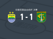 万隆1-1泗水，萨南塔先拔头筹，马特里卡尔迪扳平比分