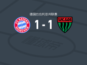拜仁慕尼黑二队1-1施韦因富特，David Heindl破僵，Michael Dellinger扳平