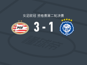 PSV埃因霍温女足3-1赫尔辛基女足，赖斯贝亨帽子戏法