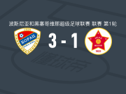 巴尼亚卢卡战士3-1维列兹，尤里契奇破门，希罗什传射