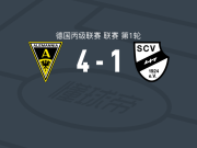 亚琛4-1大胜维尔，Daniel Starodid传射，Lukas Scepanik破门
