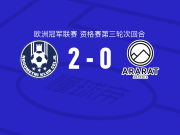 采列2-0阿拉拉特亚美尼亚，杜库利破门，韦尔比奇锁定胜局