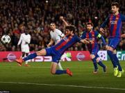 纪录夜，巴萨队史第三次单场欧冠淘汰赛主场进球6+