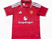 曼联新赛季主场球衣谍照曝光：复古设计+polo领